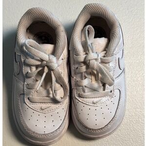 Nike Air Force 1 Toddler Sneakers DH2926-111 White Leather Shoes Size 6C